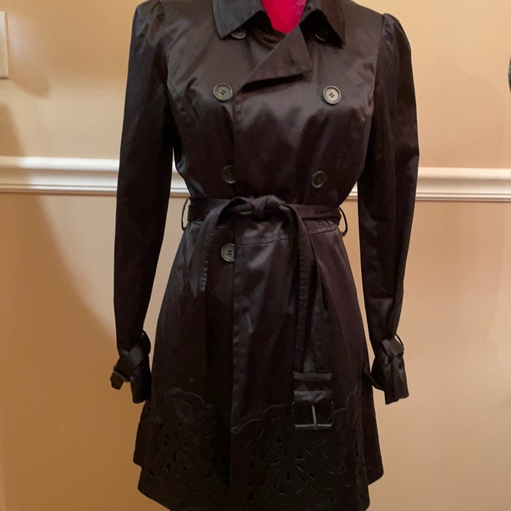 Black Bebe trench coat